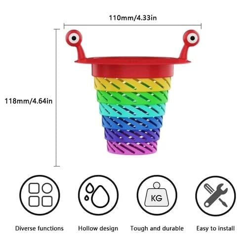 🌈 Ausziehbarer Küchensieb-Abflussfilter – Fängt Speisereste & Schmutz auf und verhindert verstopfte Abflüsse