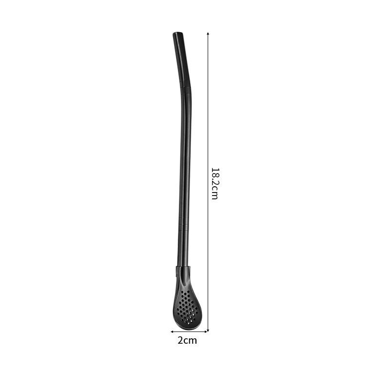 2-in-1-Teefilter, Löffel und Strohhalm