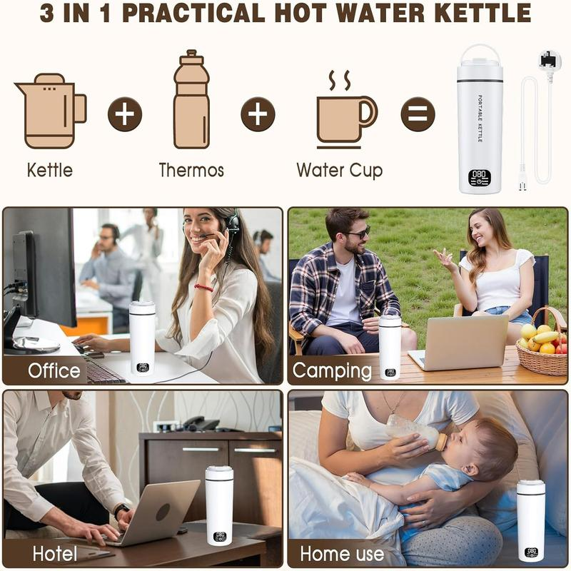 📢50% RABATT !!⏰Tragbarer Elektrischer Wasserkocher mit Temperaturregelung