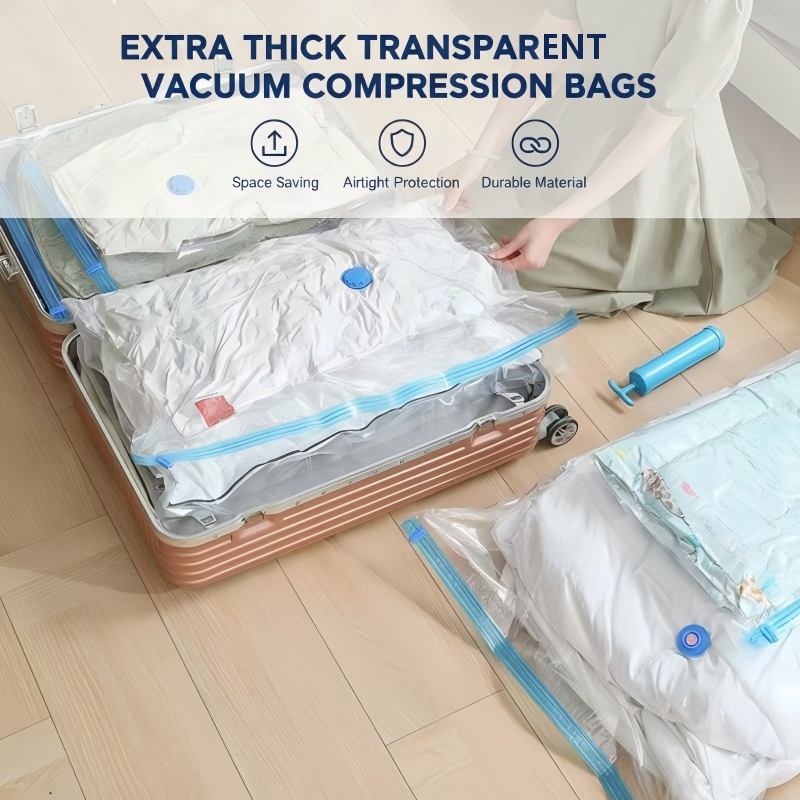 Extra dicke, transparente Vakuum-Kompressionsbeutel