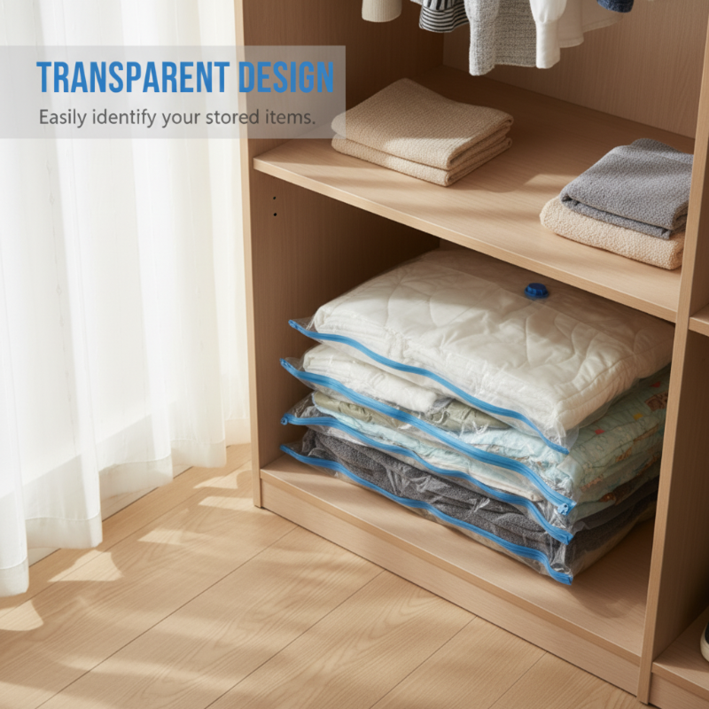 Extra dicke, transparente Vakuum-Kompressionsbeutel