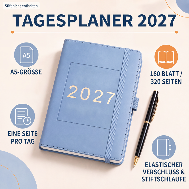 365-Tage-Planer und Journal für 2027