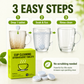 12er-Pack Brausetabletten zur Reinigung von Bechern mit aktivem Sauerstoff