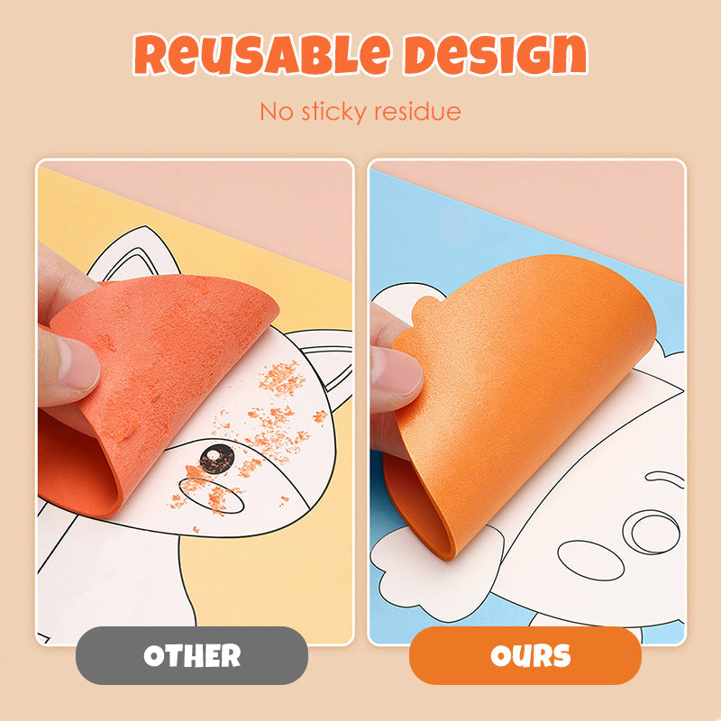 DIY-Aufkleber mit Cartoon-Tieren aus EVA-Schaum für Kinder