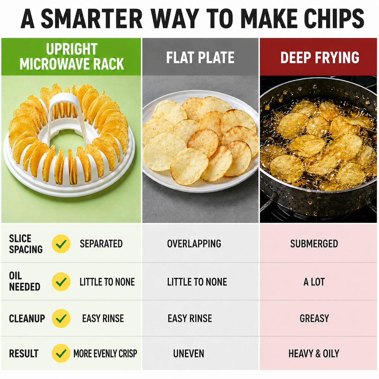 🥔 DIY-Kartoffelchip-Maker für die Mikrowelle mit Schneide- und Schüssel-Set