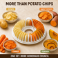 🥔 DIY-Kartoffelchip-Maker für die Mikrowelle mit Schneide- und Schüssel-Set