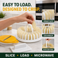 🥔 DIY-Kartoffelchip-Maker für die Mikrowelle mit Schneide- und Schüssel-Set