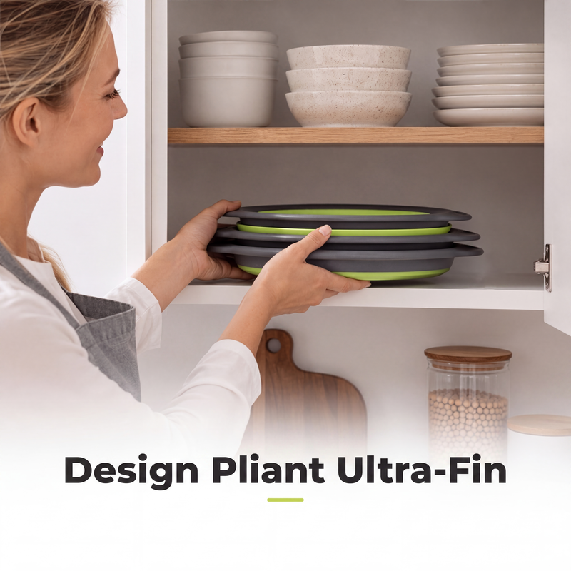 🔥 BEGRENZTES ANGEBOT: KOSTENLOSER VERSAND! 🥗 Multifunktionales, zusammenklappbares Sieb – Abtropfgestell mit Auffangschale, kompakt und praktisch für die Küche ✨