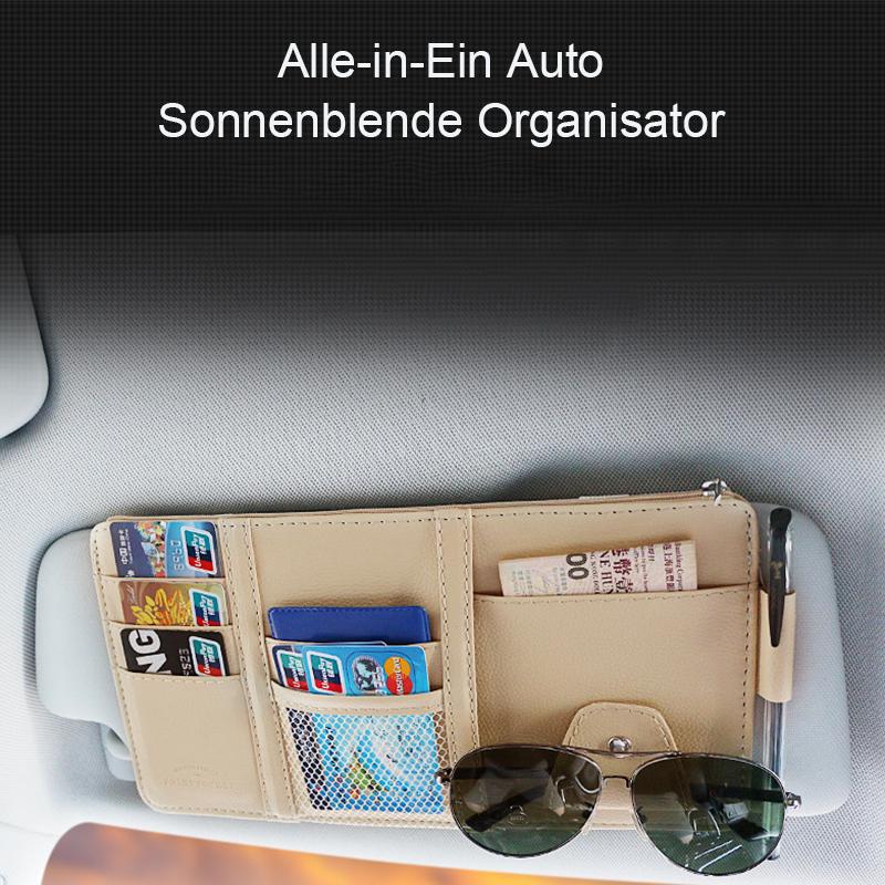 All-in-One-Organizer für die Sonnenblende im Auto