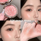 Flower Knows Strawberry Rococo Embossed Blush, Mauve Berry Rose Matte Powder Blush für die Wangen, aufbaubares und gut verblendbares Gesichts-Make-up