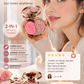 Flower Knows Strawberry Rococo Embossed Blush, Mauve Berry Rose Matte Powder Blush für die Wangen, aufbaubares und gut verblendbares Gesichts-Make-up