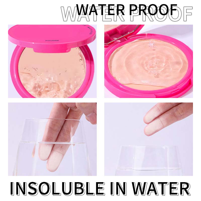 Waterproof Oil Control Face Pressed Powder