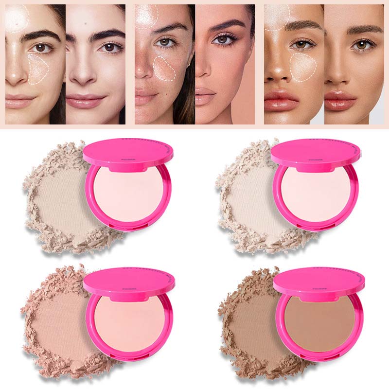 Waterproof Oil Control Face Pressed Powder