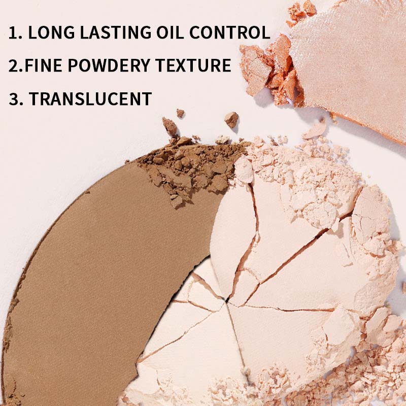 Waterproof Oil Control Face Pressed Powder