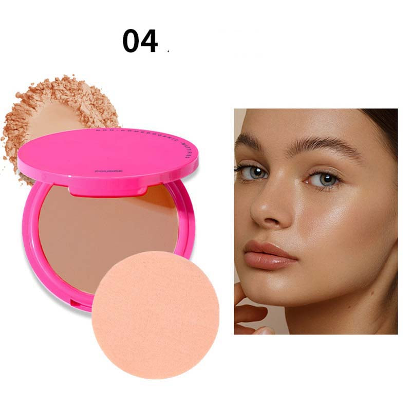 Waterproof Oil Control Face Pressed Powder