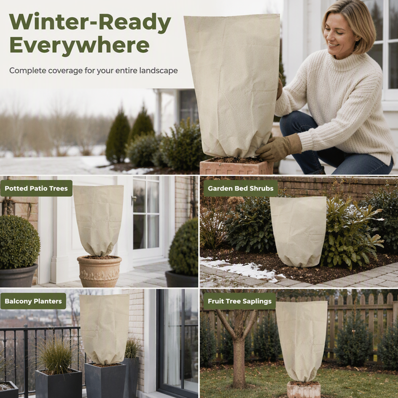 ❄️🌿 Professioneller Frostschutz für Pflanzen – 50% RABATT! 80g Vlies, atmungsaktiv, wärmende Barriere – schützt Garten & Topfpflanzen im Winter. 🛡️