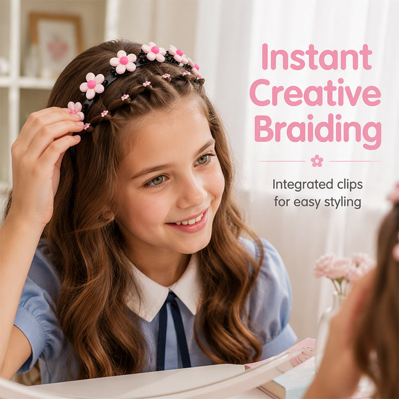 💥🎉1 Kaufen, 2 Gratis erhalten! 🥳💞 Über 68.000 Stück verkauft!🎀Niedliche geflochtene Haarspange für Kinder🎁