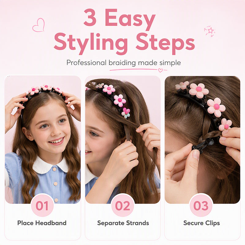 💥🎉1 Kaufen, 2 Gratis erhalten! 🥳💞 Über 68.000 Stück verkauft!🎀Niedliche geflochtene Haarspange für Kinder🎁