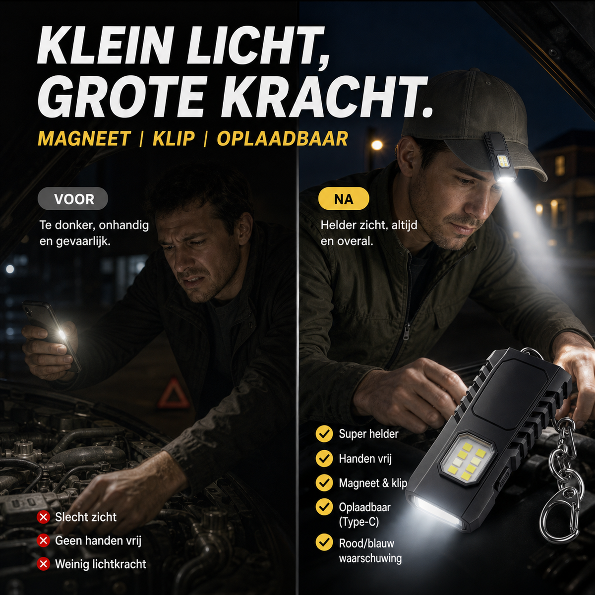 🔦 Mini-LED-Schlüsselanhänger-Taschenlampe ✨ USB-aufladbare, leistungsstarke Taschenlampe | 🧲 Magnetische Arbeitsleuchte | 🧢 Kappenlampe | 🚶 Nacht-Sicherheitsleuchte | ⚡ Multifunktionales Notfall-Beleuchtungsgerät für den Außenbereich