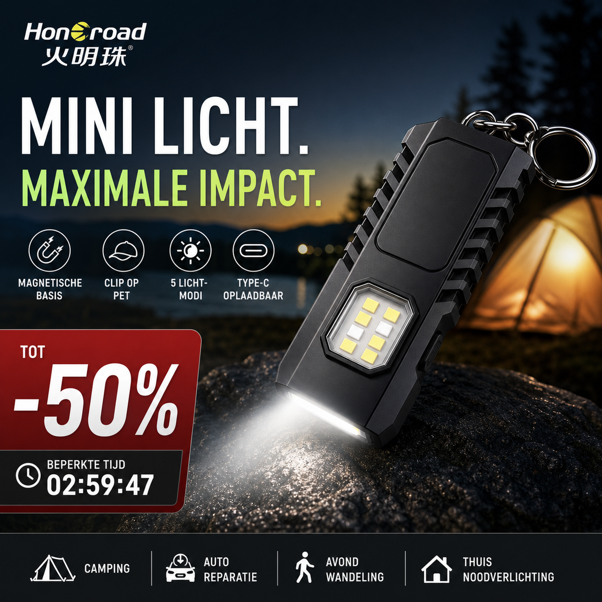 🔦 Mini-LED-Schlüsselanhänger-Taschenlampe ✨ USB-aufladbare, leistungsstarke Taschenlampe | 🧲 Magnetische Arbeitsleuchte | 🧢 Kappenlampe | 🚶 Nacht-Sicherheitsleuchte | ⚡ Multifunktionales Notfall-Beleuchtungsgerät für den Außenbereich