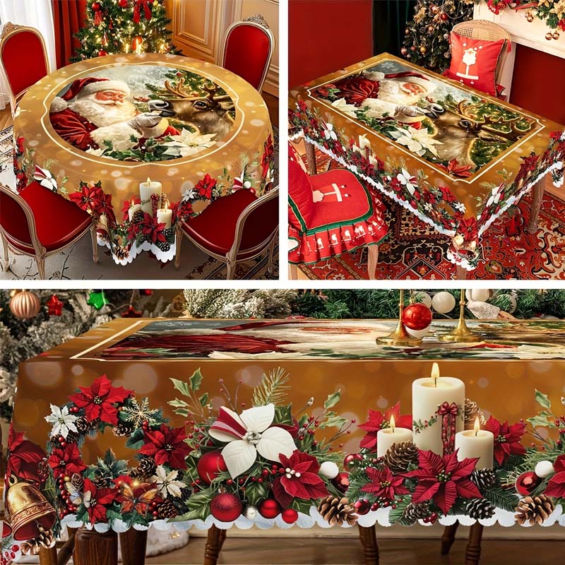 🔥 50 % Rabatt!!🎄🎅 Weihnachts-Tischdecke für Dekoration