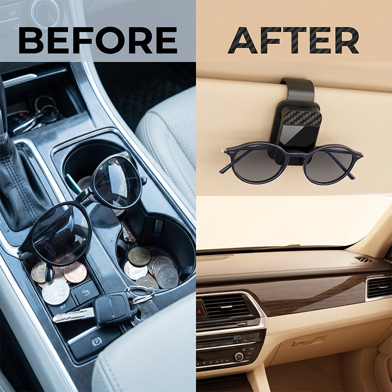 Sonnenbrillenclip für die Sonnenblende im Auto