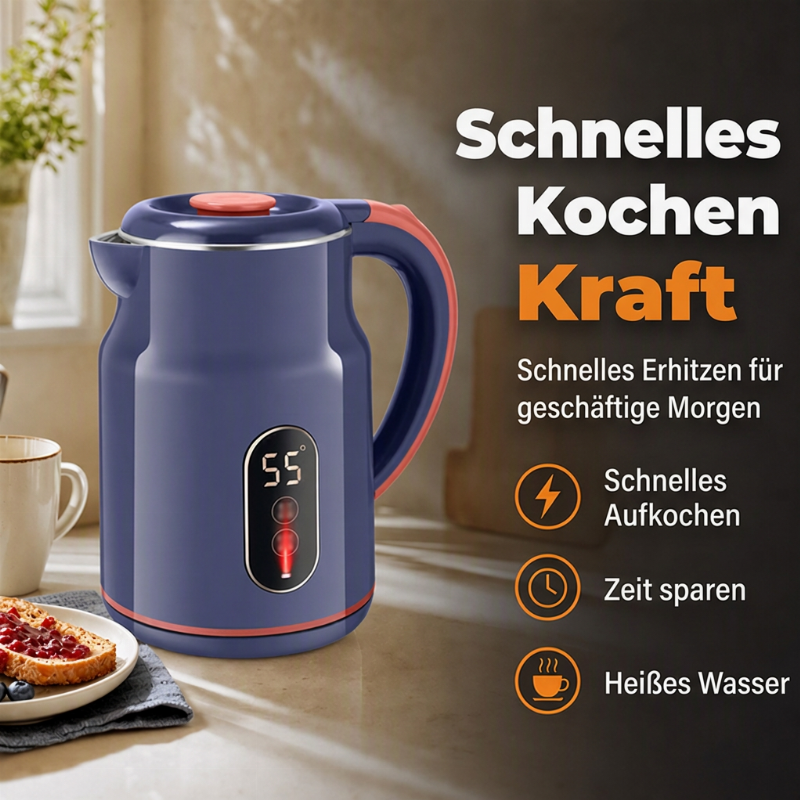 🌡️ 50% RABATT ✨ Wasserkocher mit intelligenter Temperaturregelung – präzise Temperatureinstellung für Ihren Kaffee und Tee☕