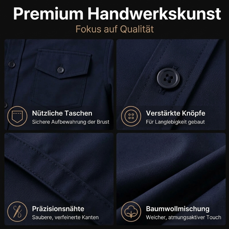 💎👖 Bestseller – Herren Zweiteiler-Set aus Polyester, bestehend aus Hemd und Hose