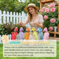 12 künstliche Vögel mit Federn und Clips