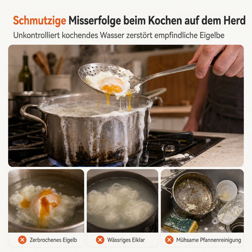 🥚 50% RABATT! 🍳 Eierdämpfer für die Mikrowelle – Zwei Fächer & schnell ✨