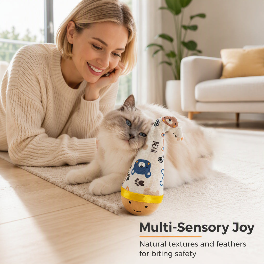 🐾 50% RABATT! 🧸 Interaktives Holz-Taumelspielzeug für Haustiere – Fördert aktives Spielen & bietet langanhaltende Beschäftigung – Ideal für Hunde & Katzen 🐕