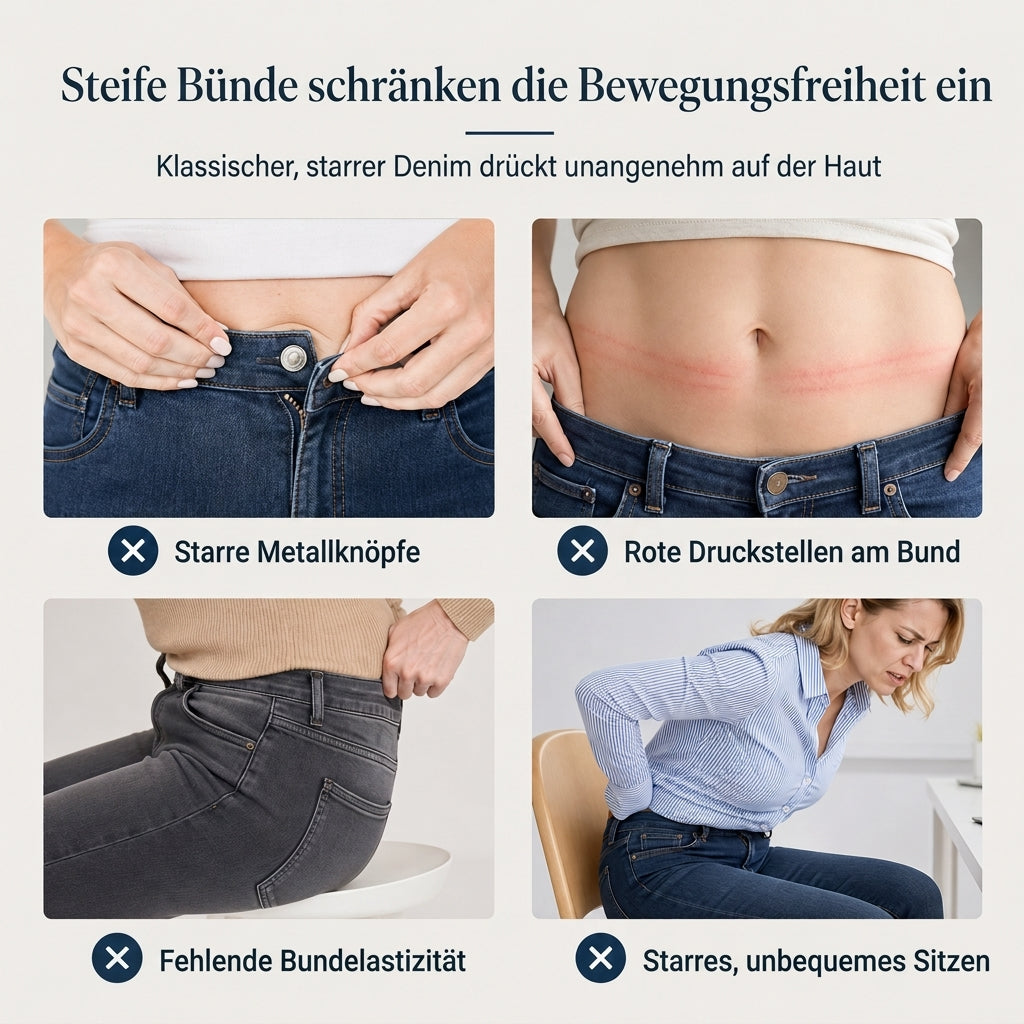 🌙 Lässig & schlankmachend – Slim-Fit Jeans mit hoher Leibhöhe – Dunkelwaschung, elastischer Bund & vielseitig kombinierbar