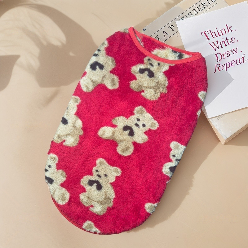 ⏳Zeitlich begrenztes Angebot⏳ Plüschweste für Hunde und Katzen mit Teddybärmotiv, S–8XL