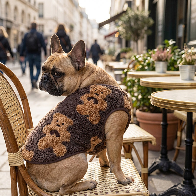 ⏳Zeitlich begrenztes Angebot⏳ Plüschweste für Hunde und Katzen mit Teddybärmotiv, S–8XL
