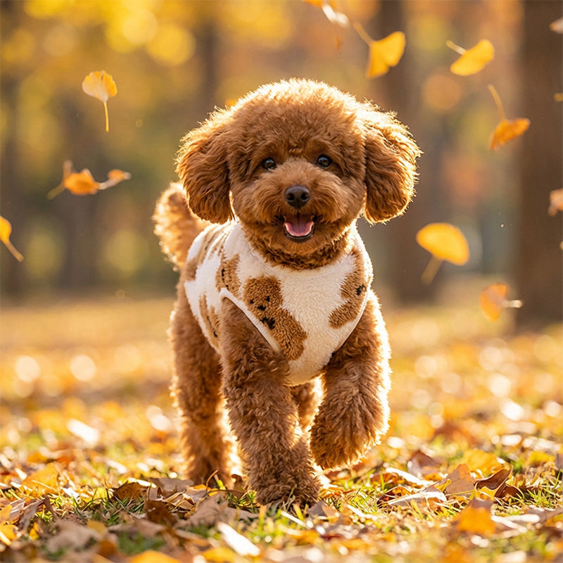 ⏳Zeitlich begrenztes Angebot⏳ Plüschweste für Hunde und Katzen mit Teddybärmotiv, S–8XL