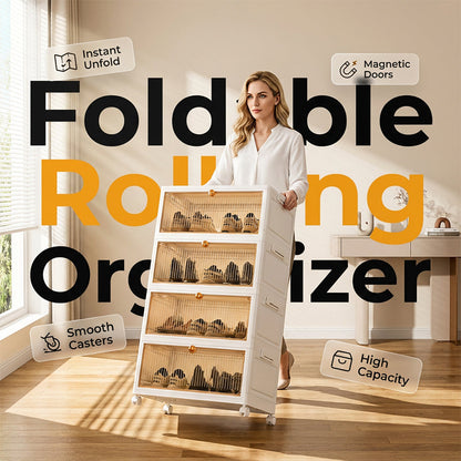 Installationsfreie faltbare Klarsicht-Aufbewahrungsboxen