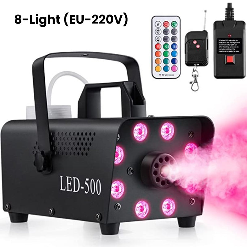 Tragbare Nebelmaschine mit LED-Leuchten und Fernbedienung