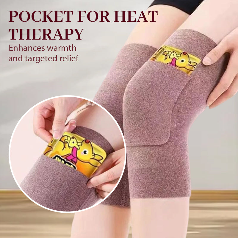 Elastische Thermo-Kniebandagen mit Taschen