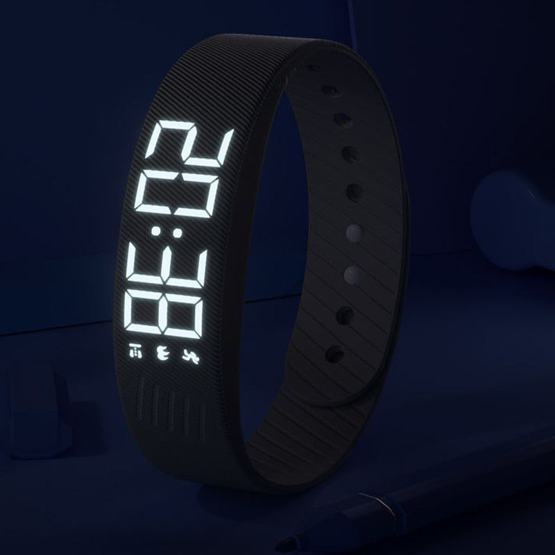 Vibrationsalarm-Uhr mit leisem Wecker – USB-aufladbares Erinnerungsarmband für Schlaf, Arbeit und Spor