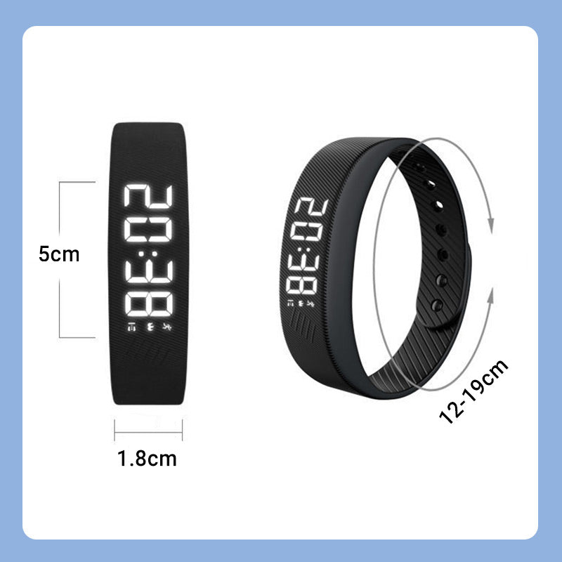 Vibrationsalarm-Uhr mit leisem Wecker – USB-aufladbares Erinnerungsarmband für Schlaf, Arbeit und Spor