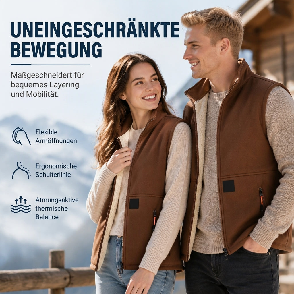 🔥 50% Rabatt – nur heute! 🎉 Unisex Winter Weste mit Plüschfutter für Wärme