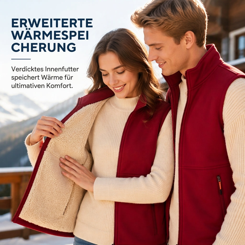 🔥 50% Rabatt – nur heute! 🎉 Unisex Winter Weste mit Plüschfutter für Wärme