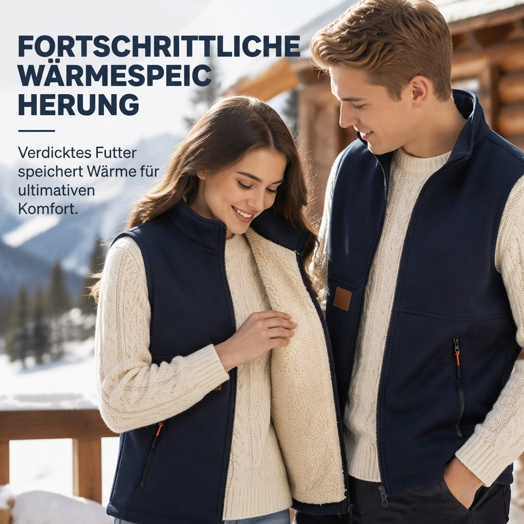 🔥 50% Rabatt – nur heute! 🎉 Unisex Winter Weste mit Plüschfutter für Wärme