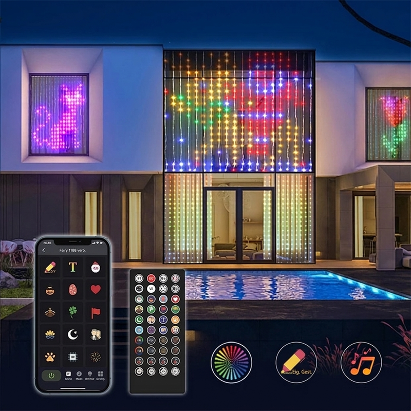 📢📢40% RABATT !!⏰Wasserdichte LED Vorhänger Lichterkette