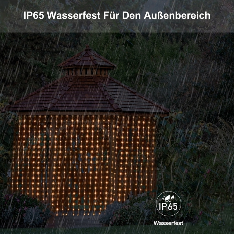 📢📢40% RABATT !!⏰Wasserdichte LED Vorhänger Lichterkette