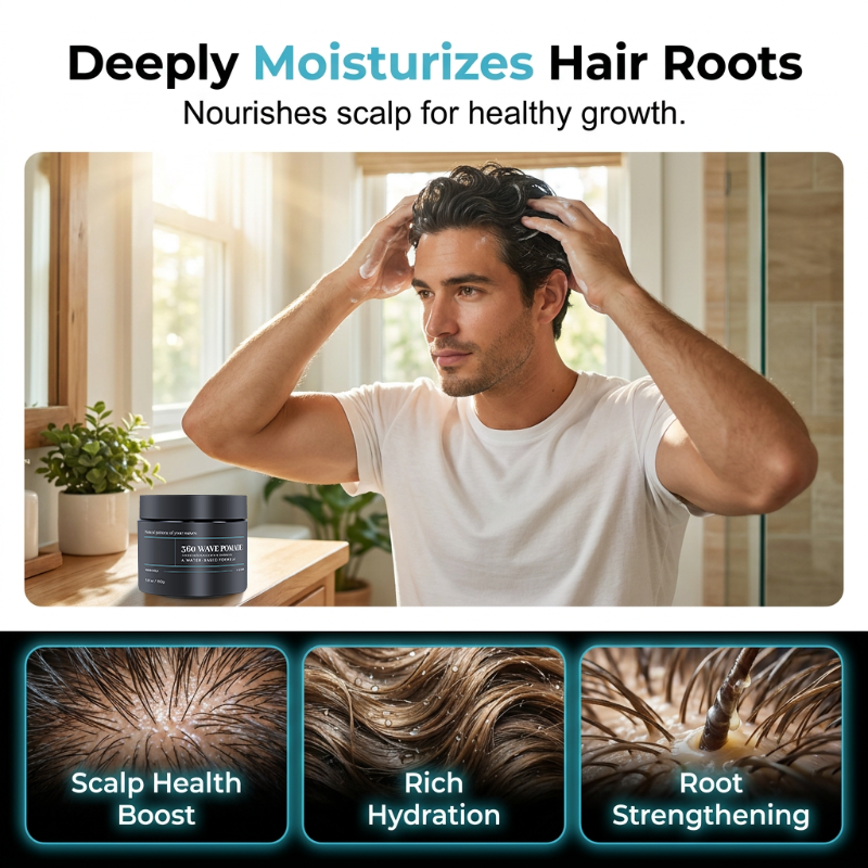 Wave Pomade, Haarwachs mit mittlerem Halt, wasserbasiert, hochglänzend