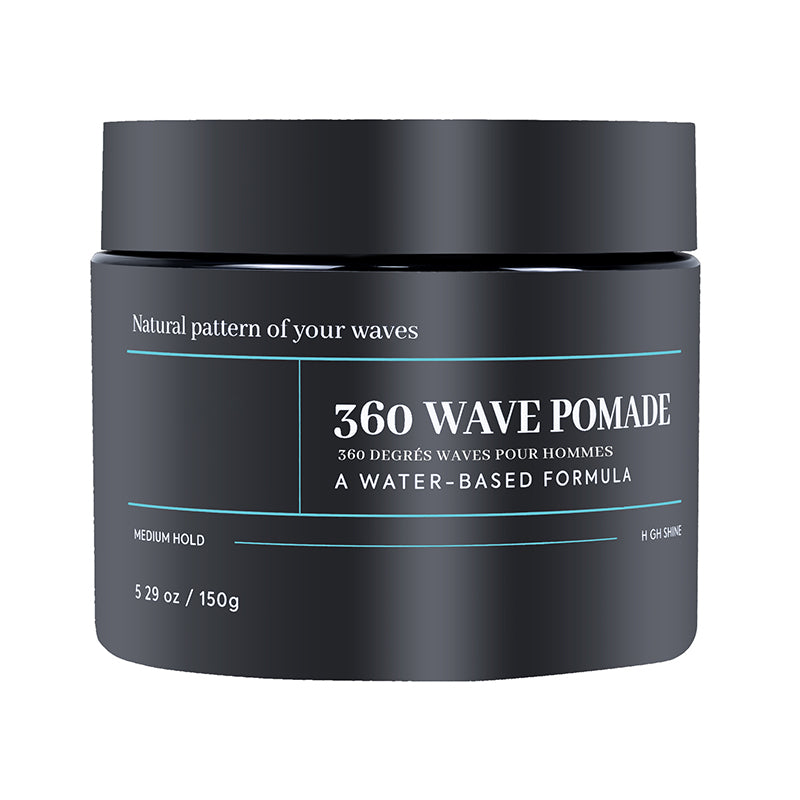 Wave Pomade, Haarwachs mit mittlerem Halt, wasserbasiert, hochglänzend