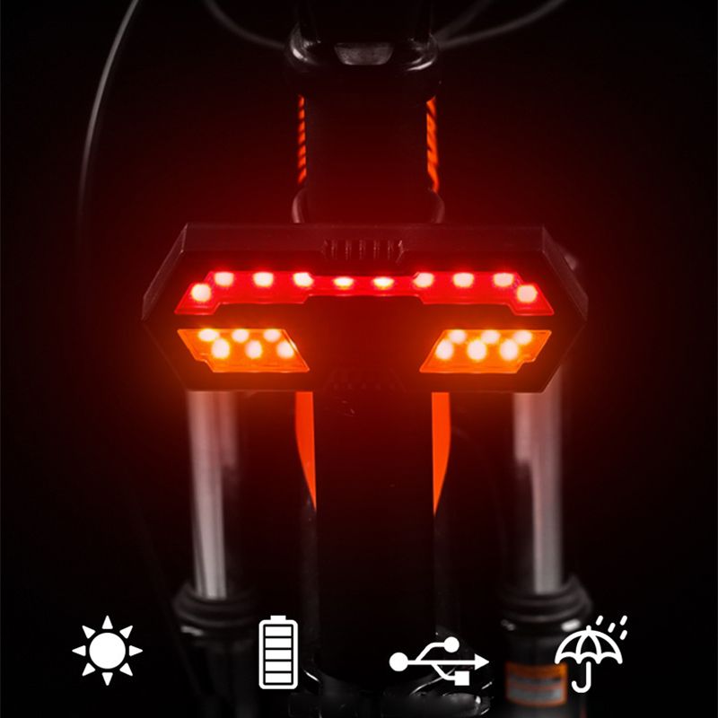 Fahrrad-Warn-Brems-Rücklicht-Set