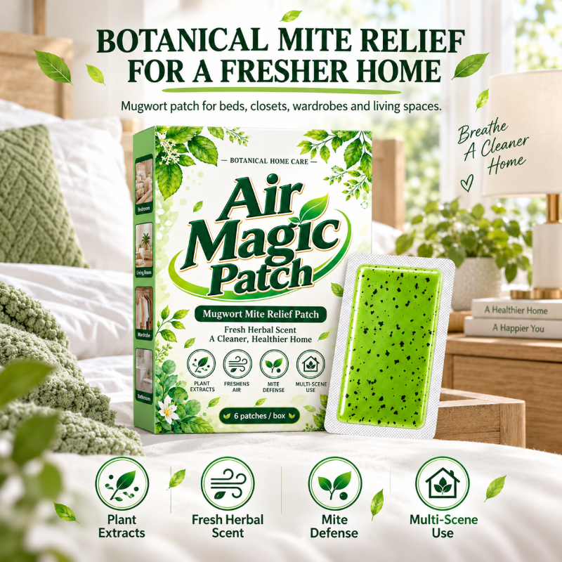 Langwirksames Pflaster gegen Befall durch Beifußmilben – 1 Packung (6 Pflaster)