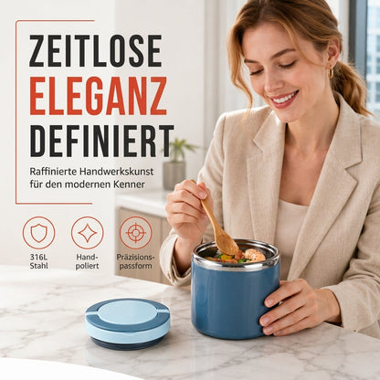 🍱 Tragbare stapelbare Edelstahl Bento Box | Isolierter Lebensmittelbehälter für Schüler & Büro